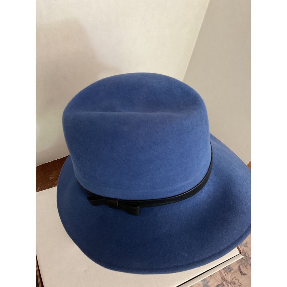 Geo. W. Bollman & Co. - Excello - All Wool Vintage Fedora - Bloomingdale’s- Blue - Picture 8 of 12